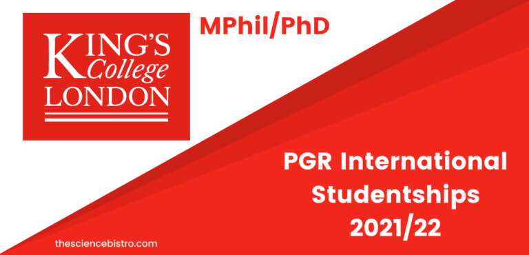 PGR International Studentships 202122